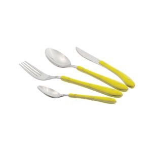 Amefa 24-Piece Cutlery Set Green and Silver Amefa 24-Piece Cutlery Set Green and Silver